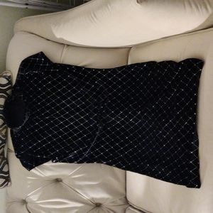 Black / Silver Dress, Women size S, Shein, New without Tag